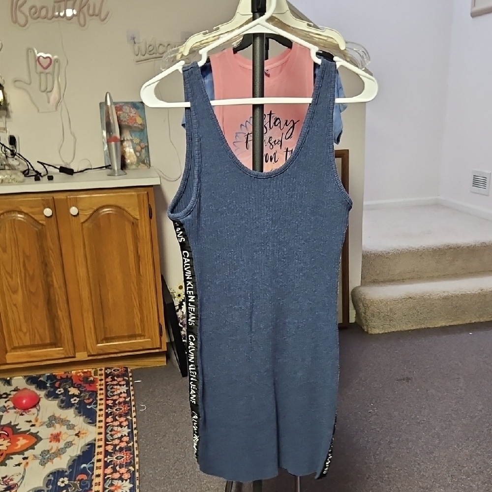 Calvin Klein Jeans Blue Mini Dress